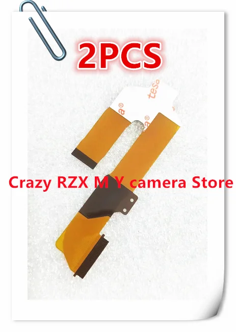 2 pezzi nuovo nastro per cavo flessibile LCD per parte fotocamera Sony A5100 ILCE-5100 FP-2268