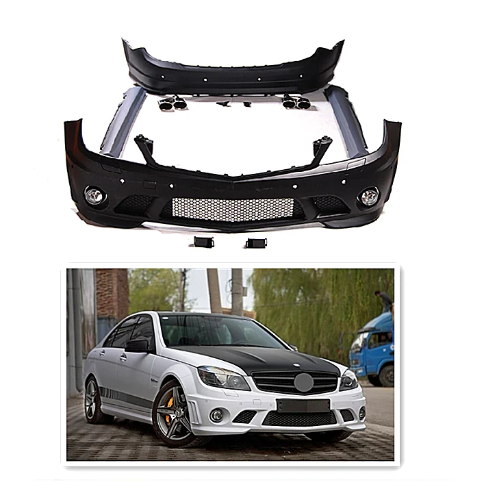 Autoteile Front stoßstange & Hecks toß stange Für Mercedes Benz W204 Upgrade AMG C63 Style Body Kits