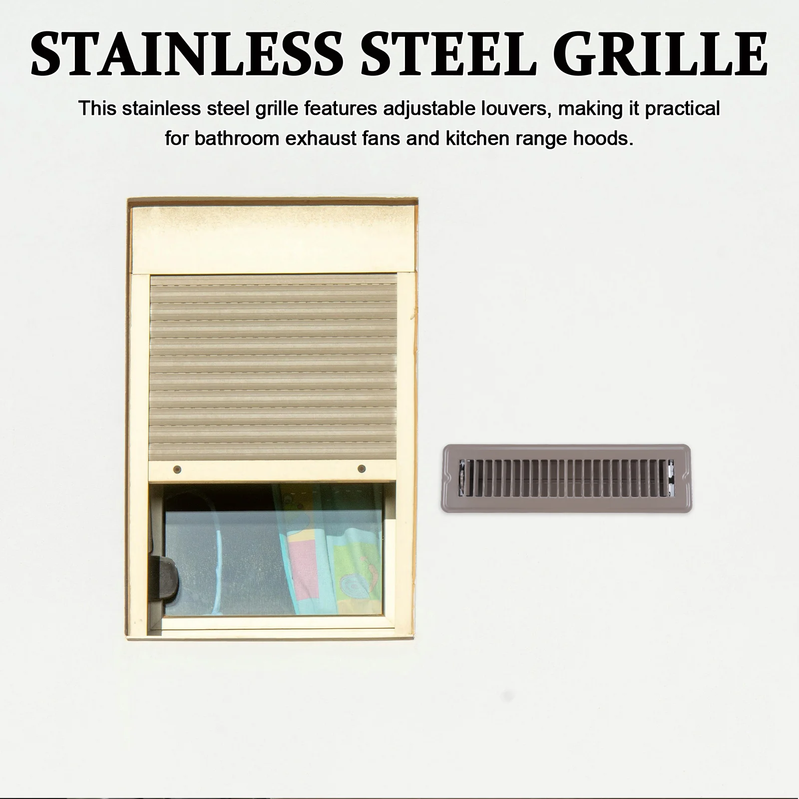 Настенное жалюзированное вентиляционное