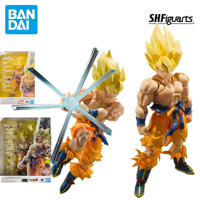 بانداي الأصلي أطقم منمذجة GUNDAM SHF SON GOKU أنيمي عمل الشكل التجمع نموذج اللعب نموذج الهدايا الأولاد تحصيل الحلي #1