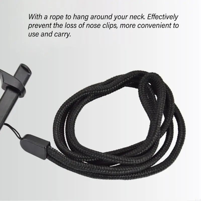 Swim Nose Clip with Lanyard Adults Nose Protector for Swimming, Surfings
