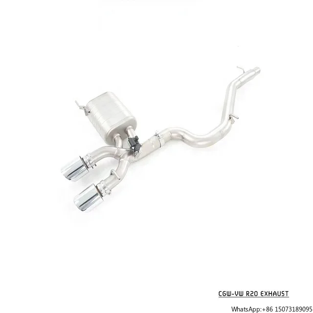 

owling Sound Performance Catback Exhaust for MK6 R R20 2.0T Muffler Catback with Gesture Valve Control System