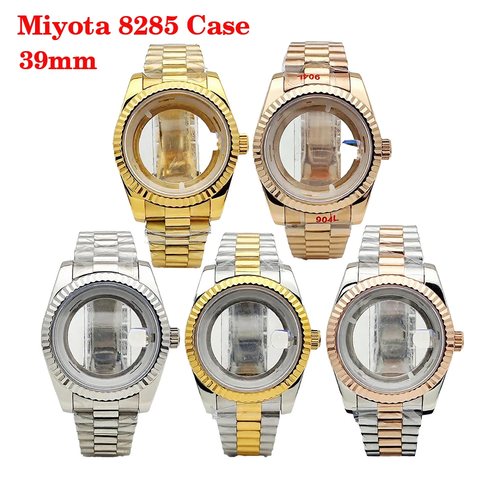 

Корпус автоматических часов Miyota8285 из нержавеющей стали 39 мм, мужской с сапфировым стеклом, подходит для аксессуаров для часов с механизмом 8285
