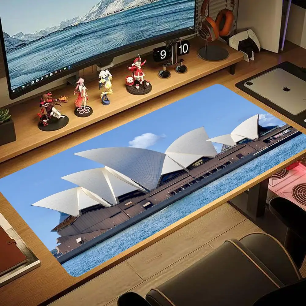 

Mouse Pad Sydney Opera House 90x40CM non-slip Gaming HYB XXC Gamer E-Sports Mouse Mat Game Mechanical Keyboard XXL Desk Mat