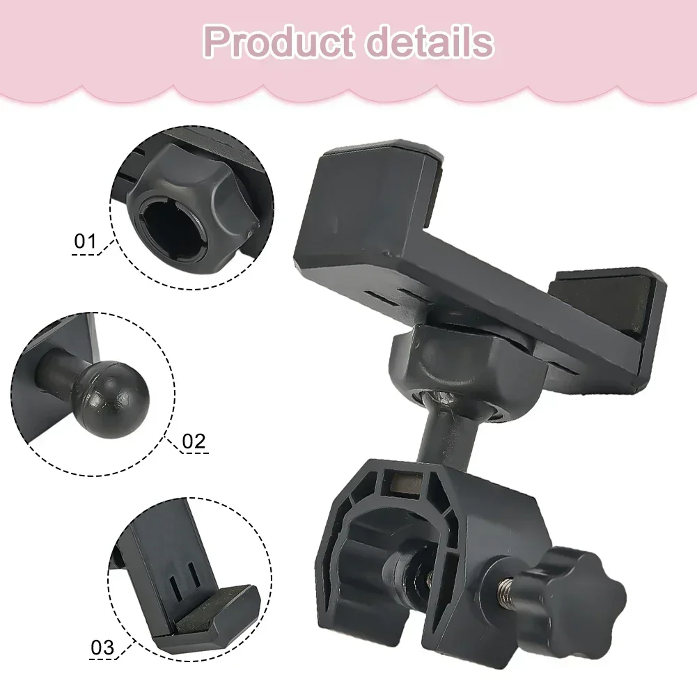 

Plastic Cell Phone Holder For Live Microphone Tripod Stand Smartphone Clamp Mount In Car Back Seat Headrest Support Bracket
