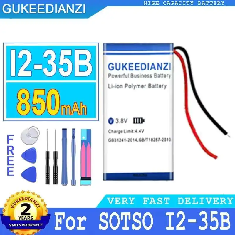 

I2-35B 602040 2Line For Sotso Premium Replacement 850Mah Durable Battery