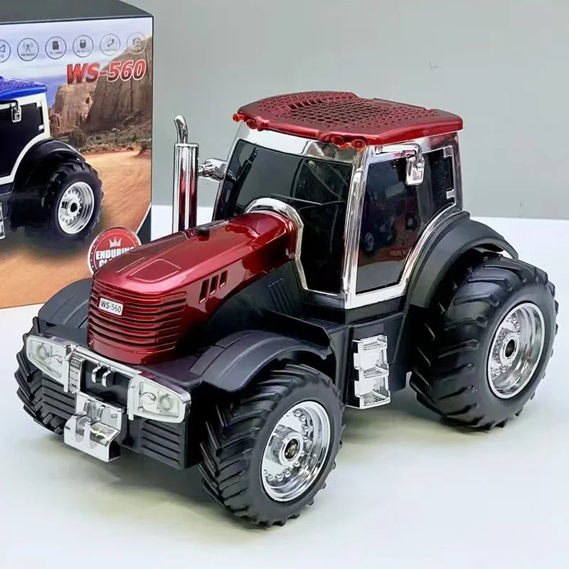 Pop Wireless Bluetooth Speaker Tractor Shaped Subwoofer Support U Disk TF Card AUX Fm Radio Portable Shocking Bass Vintage Sound