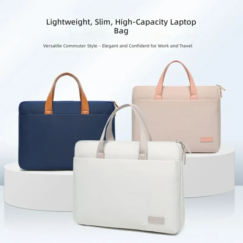 Ultra-thin Laptop Bag for Apple Macbook, Portable Handheld Crossbody Notebook Bag 14/15.6 Inch