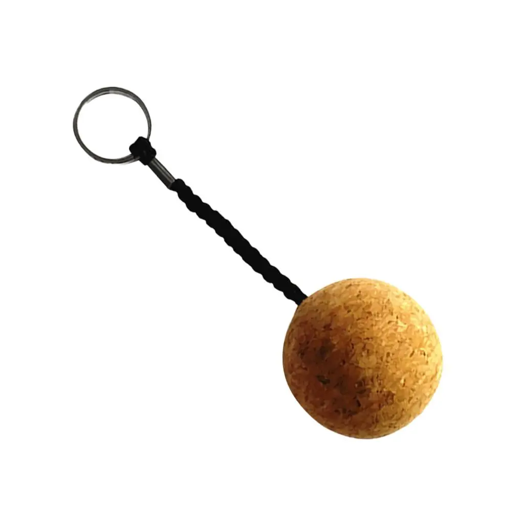 Floating Key Ring Water Ball Buoyant Cork Keychain for Boating Accessories Marine Rail Netting Use