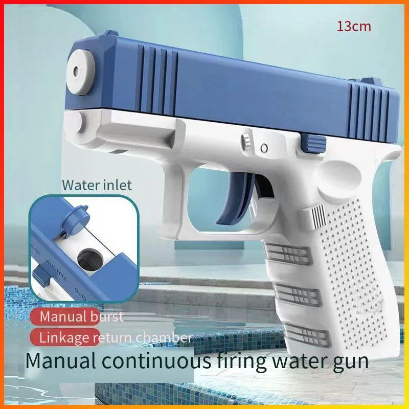 Summer Water Gun non Electric Pistol High-pressure Full Automatic Shooting Water Beach Toy Gun For kid Children Boys Girls Adult