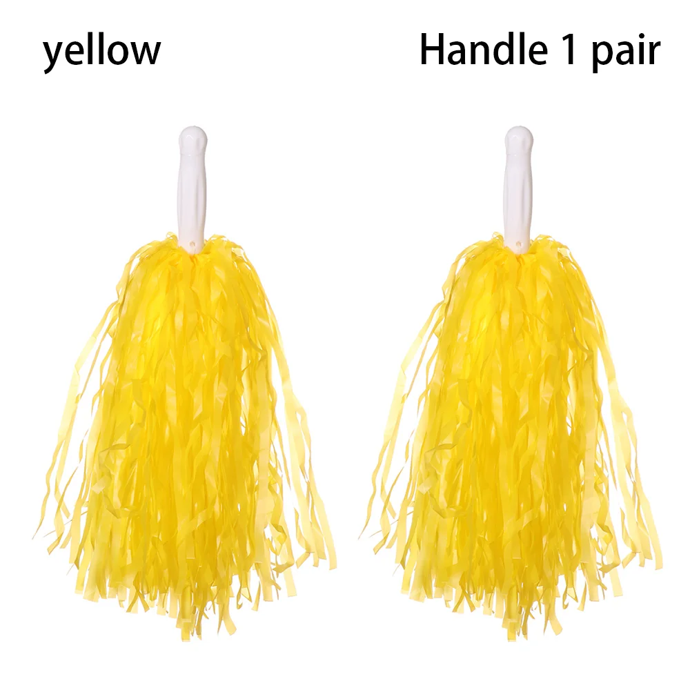 1pair Concert Fancy Competition Flower Cheerleading Cheering Ball Club Sport Supplies Cheerleader pompoms Dance Party Decorator