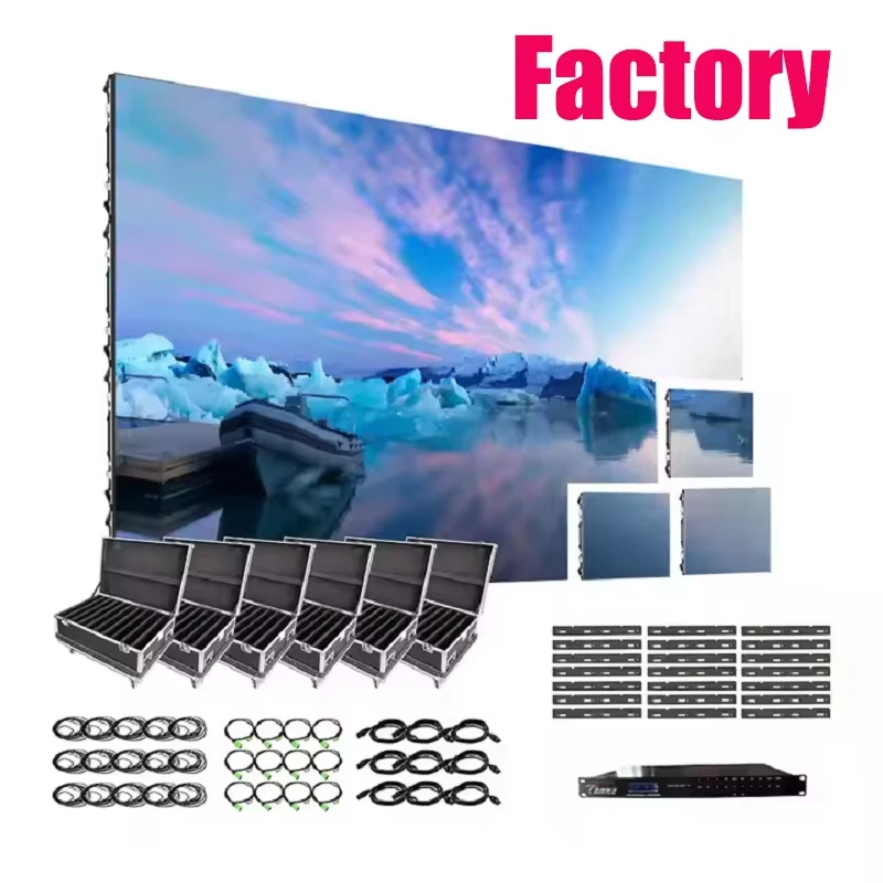 Pantalla de concierto de iglesia de escenario de alquiler LED al aire libre a todo color SMD P2.604 P3.91 500x500 mm