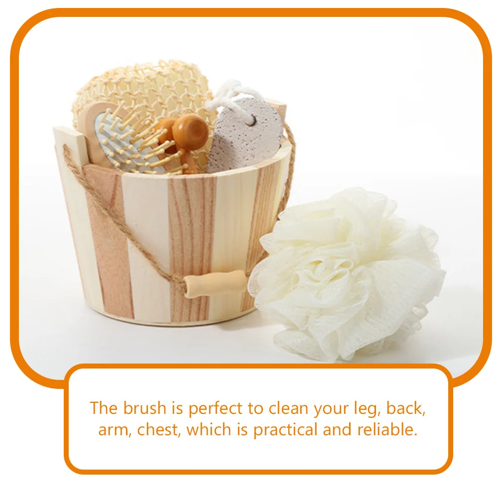 1 Body Scrubber Kit Bath Accessories Body Exfoliating Tool Skin Cleaning Set Reusable Bathing Tools Portable Shower Ball Back