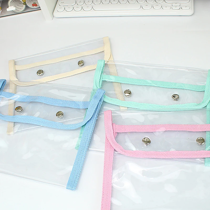 

Large Capacity Pencil Case Waterproof Transparent Pencil Bag Stationery Bag Cosmetic Storage Bag Student Supply Stationery Gifts