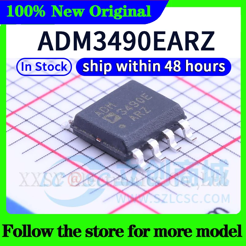 ADM483EARZ ADM3485EARZ ADM3490EARZ ADM485EARZ ADM3072EARZ ADM487EARZ ADM3078EARZ Alta qualidade Novo
