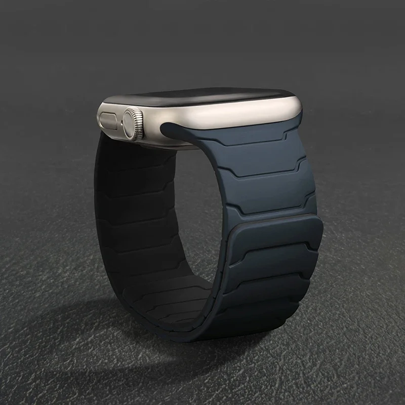 Magnetisches Silikonarmband für Apple Watch Armbänder Ultra 2 3 49mm 44mm 40mm 41mm 46mm 42mm 45mm Armband IWatch Series 11 9 8 7 SE 10