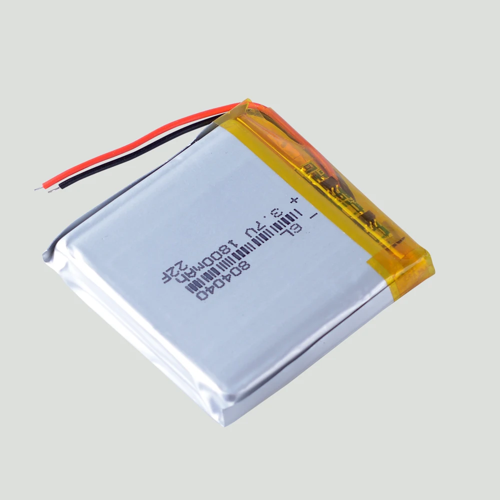 10 PCS 804040 3.7V 1800mAh batteria ricaricabile ai polimeri di litio Lipo per MP3 GPS DVD Recorder e-book Camera SlimeVR tracker