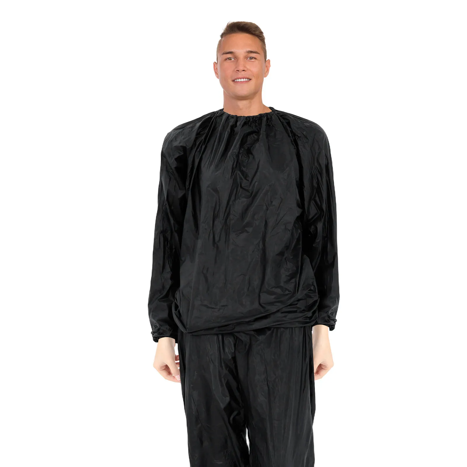 1Set Fat Burning Suit For Full Body Workout For Men Sauna Unisex Lightweight Breathable Sweat Running Cardio Exercise