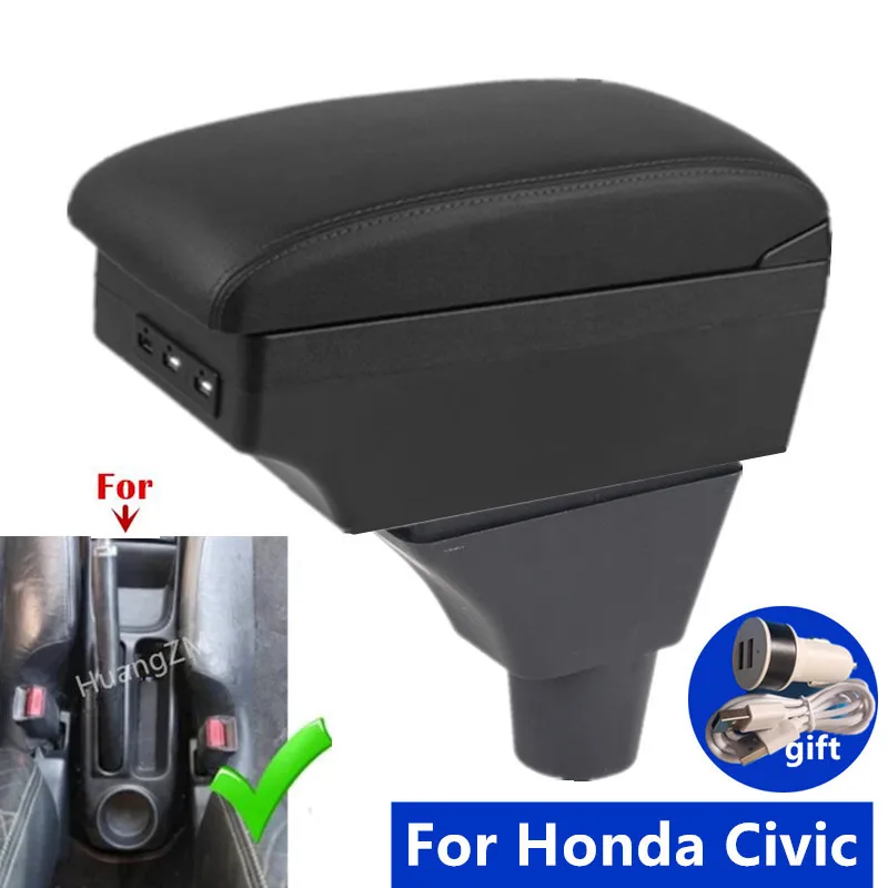 Für Honda Civic 7. Generation Armlehnenbox für Honda Civic EP3 Zentrale Aufbewahrungsbox Innenraum-Spezialnachrüstung Auto-Zubehör