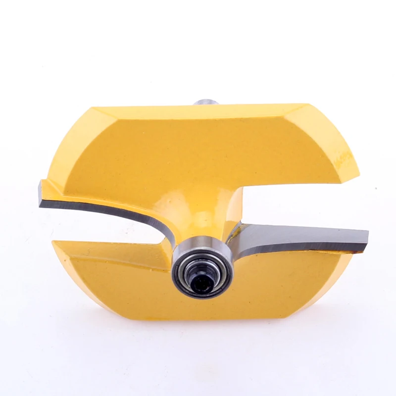 CHWJW 1PC 8mm Shank 2-3/4" Diameter Thumbnail Table Edge Router Bit Woodworking cutter Tenon Cutter for Woodworking Tools