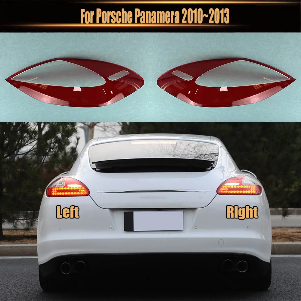 For Porsche Panamera 2010~2013 Rear Bumper Brake Light Mask Tail Lamp Cover Taillight Shell Auto Replacement Parts