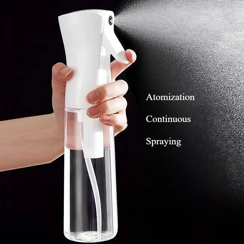 High Pressure Continuous Mist Spray Bottle for Hair Care And Makeup Water Replenishing Separate Press Bottle