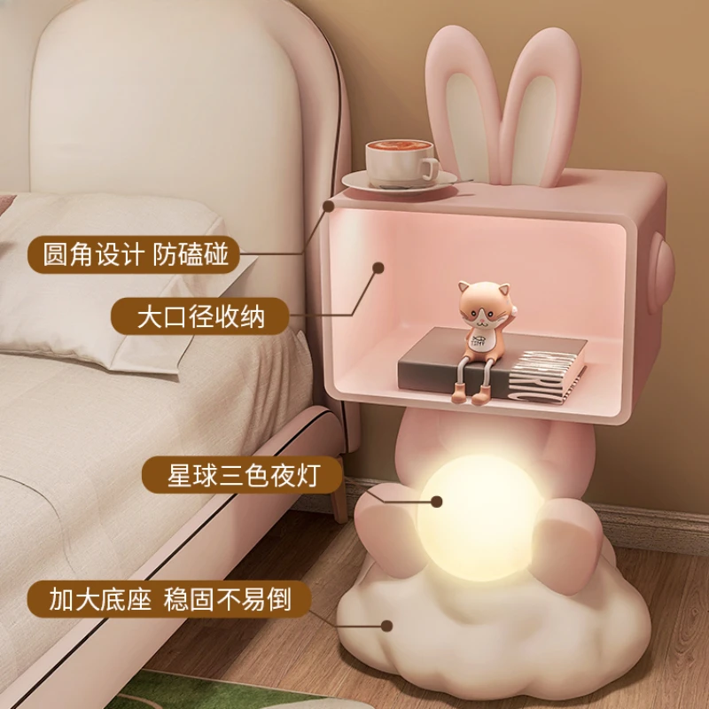 Cute Designer Children Nightstands Korean Bedside Children Nightstands Corner Szafka Nocna Kids Bedroom Furniture YN50CN