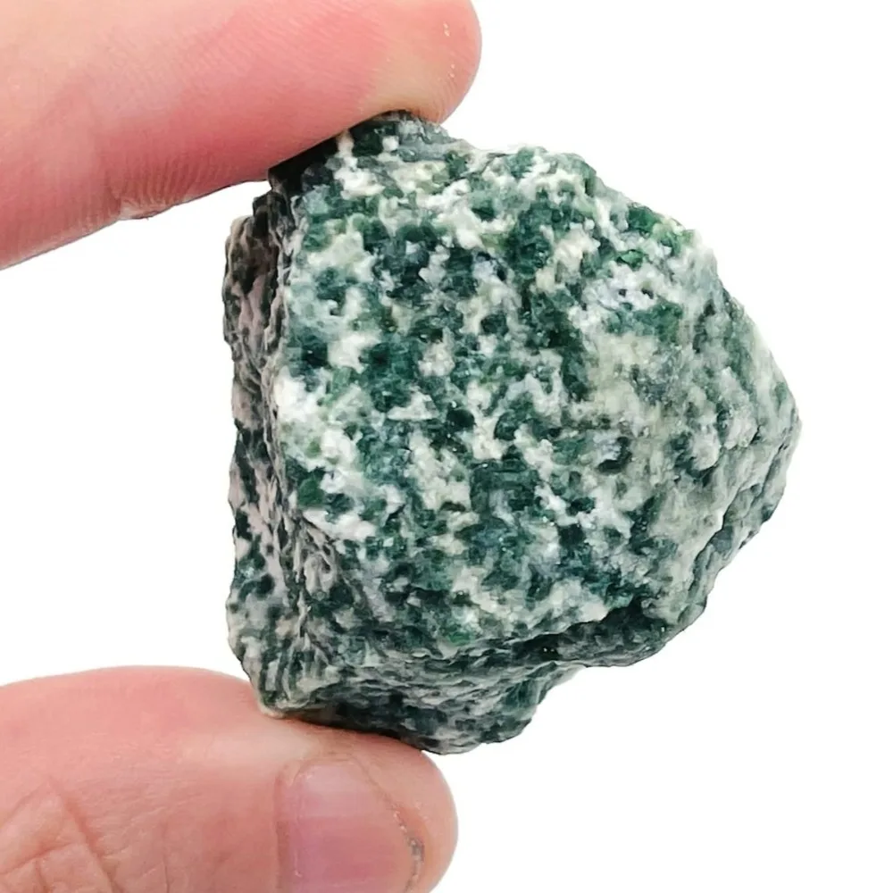 Natural Gemstone Green Dot Stone Energy Stone Quartz Raw Stone Mineral Specimens Spiritual Aquarium Garden Healing Crystals