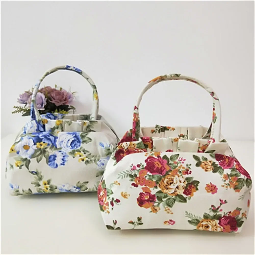 

New Thickened Ladies Handbag With Zipper Top Handle Phone Bag Canvas Middle Bag Women