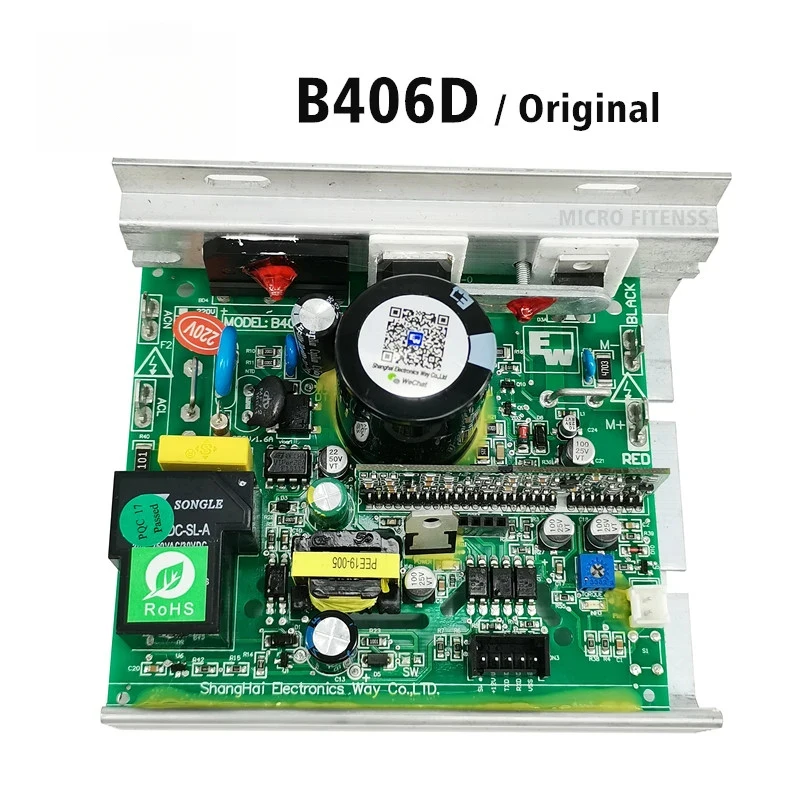 Nuevo controlador de motor para cinta de correr B406D, placa de control para cinta de correr Johnson Tempo TREO, placa base de circuito controlador B406D KEN