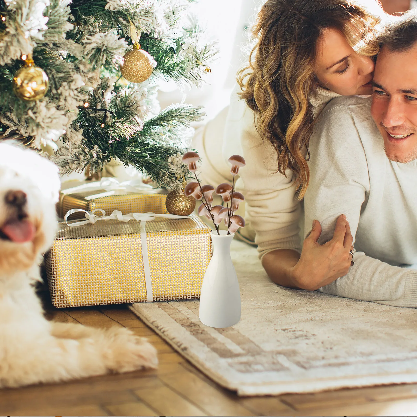 

4Pcs Artificial Mushroom Foam Picks Realistic Fake Mushrooms for DIY Fairy Garden Micro Landscape Plant Bonsai