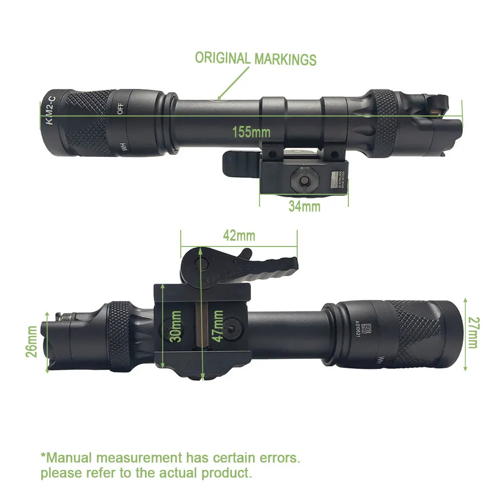 SOTAC GEAR Weapon Light M622V Flashlight Outdoor Hunting Scout Lights M622V with Remote Pressure Switch