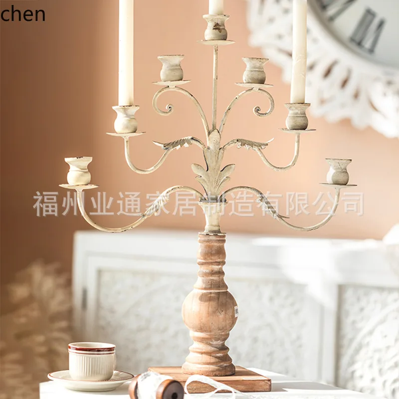 PYH retro candlestick ornament - perfect for dining room, living room, entryway, candlelit dinner decor