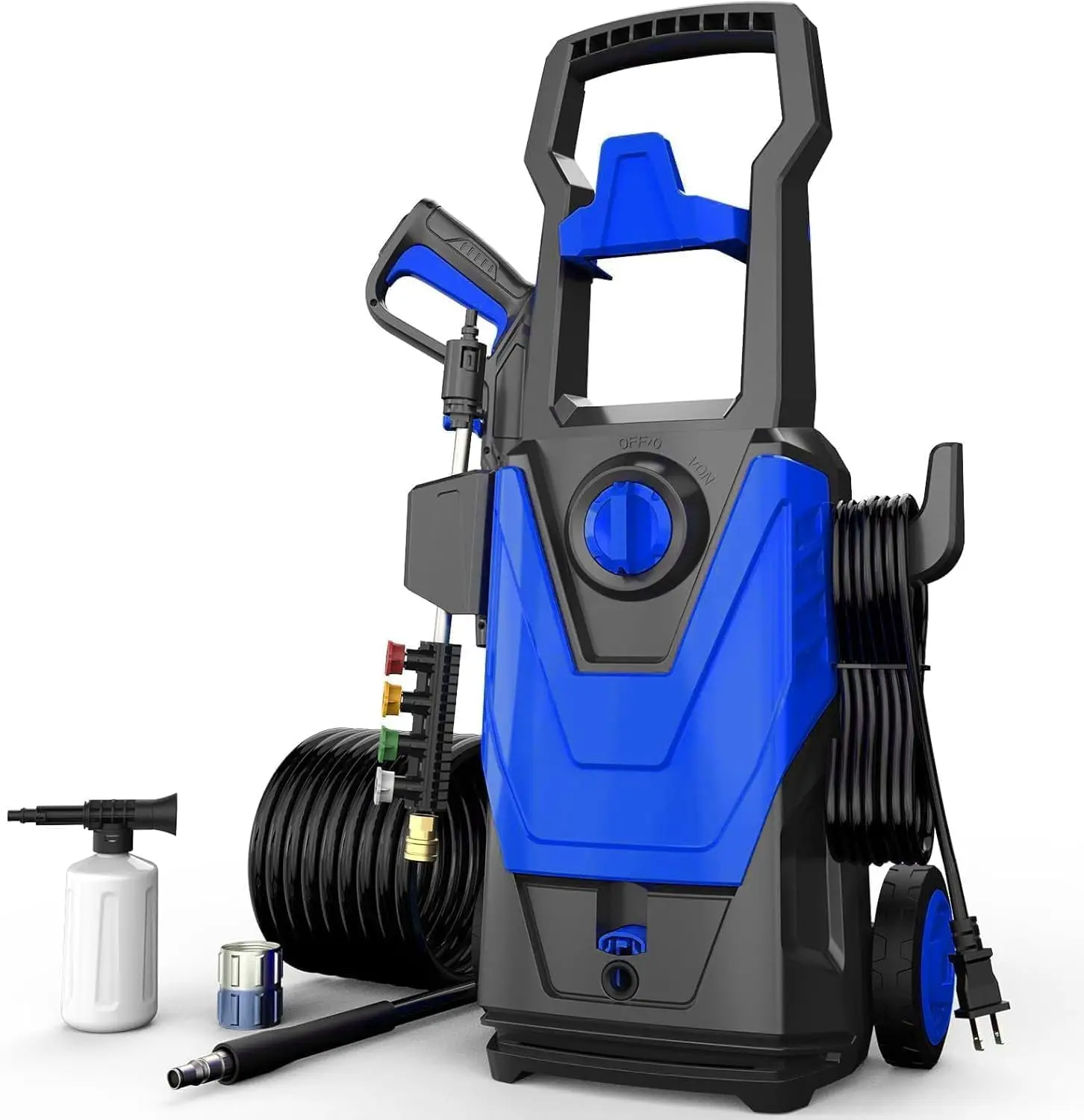 

Pressure Washer, Power Washer, High Pressure Cleaner for Cars, Patios, Driveways, Blue