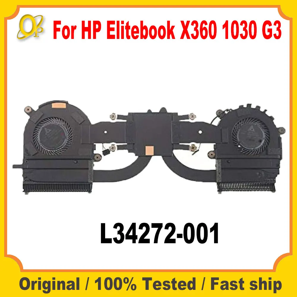 

Оригинальный радиатор для ноутбука HP Elitebook X360 1030 G3, охлаждающий вентилятор ND55C02 DC05V 0,50A 17G03 17G04 L34272-001, протестирован