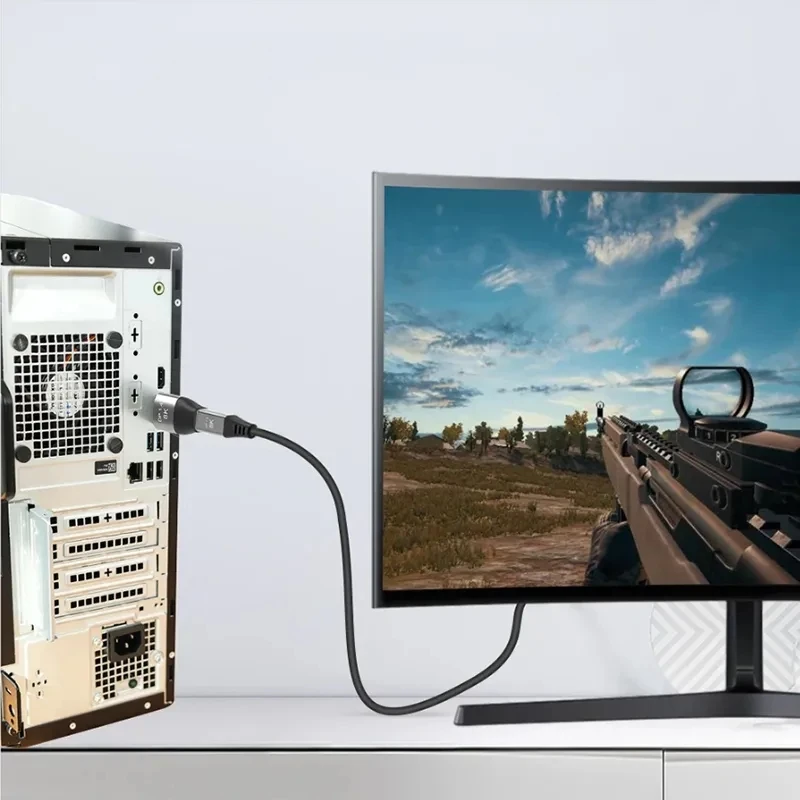 Переходник Mini DP-DP, двунаправленный переходник DP 1,4 8K @ 60Hz 4K @ 144Hz 2K @ 165Hz Displayport 1,4, переходник «Папа-мини Displayport» мама