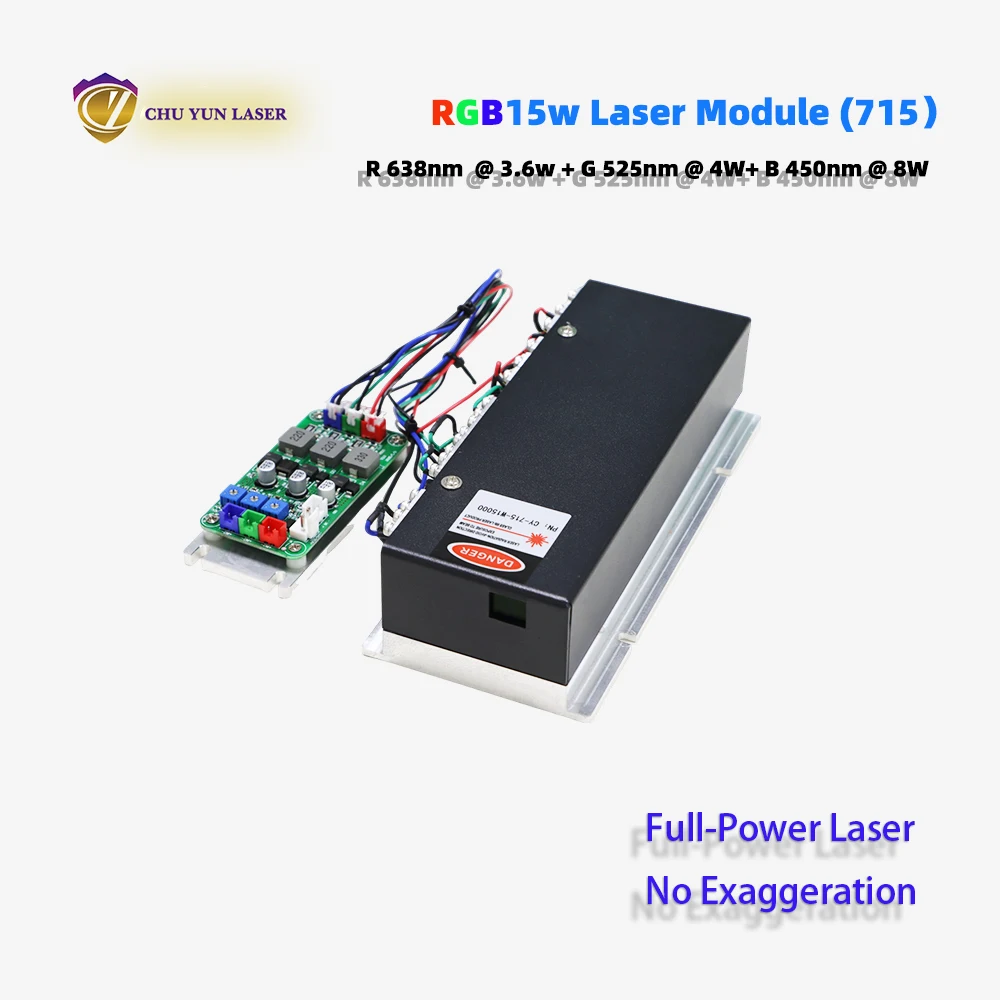 rgb15w laser module with good beam for laser light parts TTL & ANALOGUE laser show lamp