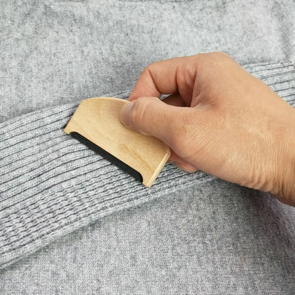 Portable Mini Wooden Sweater Clothes Hair Removal Comb Comb Shaver Epilator Lint Trimmer Lint Remover