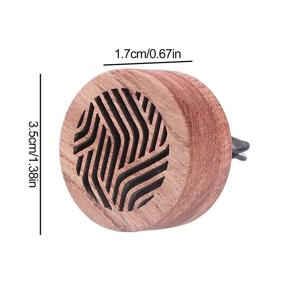 1PC Car Mounted Fragrance Wood Diffuser Indoor Car Fresh Air Car Mounted Fragrance Outlet Perfume Pendant