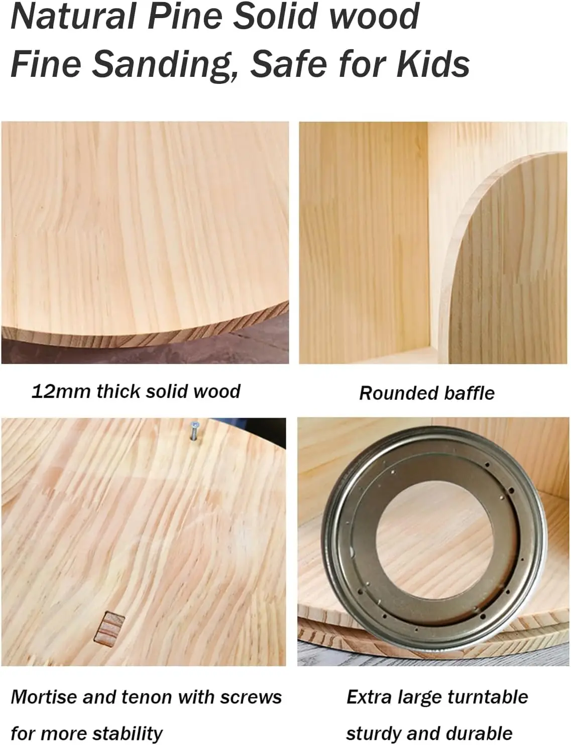 Rotating Bookshelf, 360 Display 2 Tier Floor Standing Bookcase Storage Rack For Kids&Adult, Wood Narrow Book Shelf Organizer