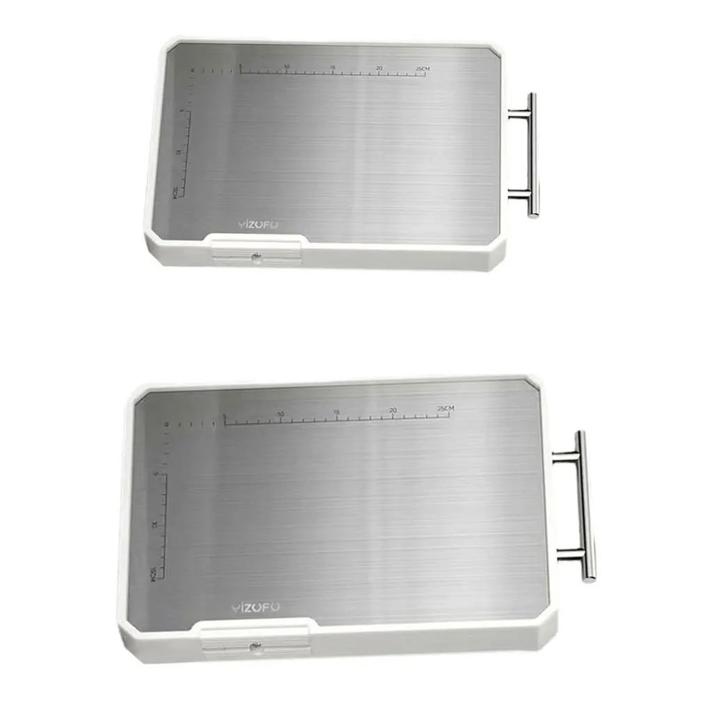 

Silver Effective Deodorization With Stainless Steel Cutting Board - No More Odor And Rubber Package For Cutting 42x29x2cm