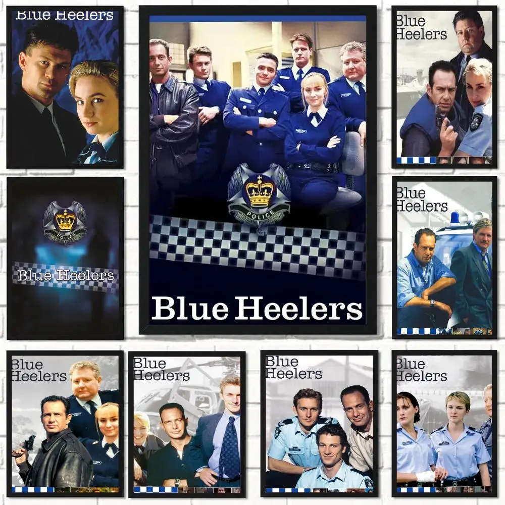 tv series B-Blue Heelers-S Poster Self Adhesive Wall Decor for Modern Home Cafe Office and Bar