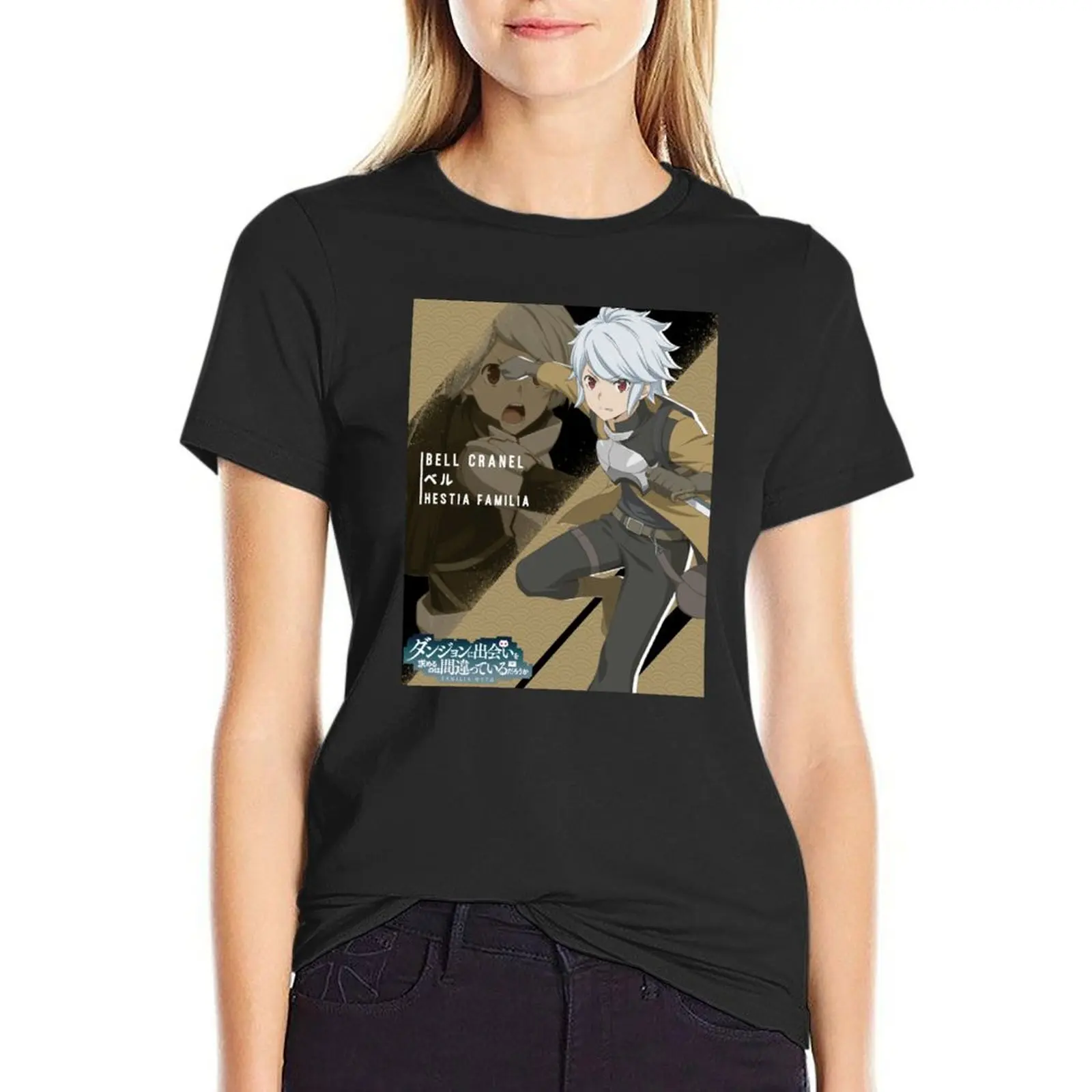 Bell Cranel ベル Is It Wrong to Try to Pick Up Girls in a Dungeon DanMachi T-Shirt female funny t shirts for Women