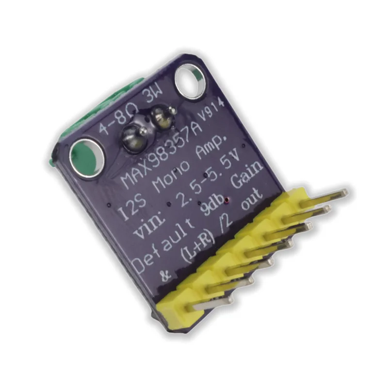 MAX98357A I2S 3W Class D Audio Amplifier Module DAC Decoder Filterless Plug and Play for ESP32 ESP8266 Raspberry Pi Arduino