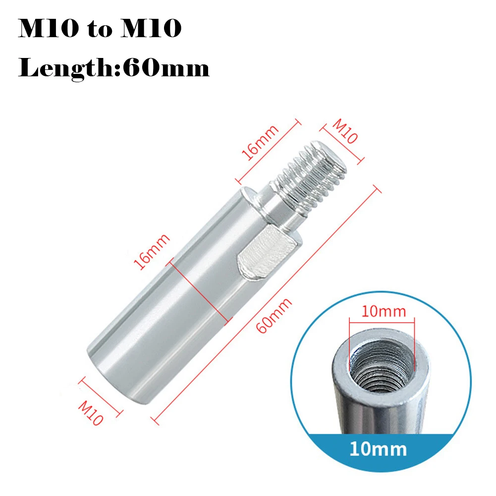 1pc 40/60/80/140mm Angle Grinder Adapter Rod Extension Rod M10 Threaded =Rod =For= Model 100 AngleGrinderPolisherAccessories