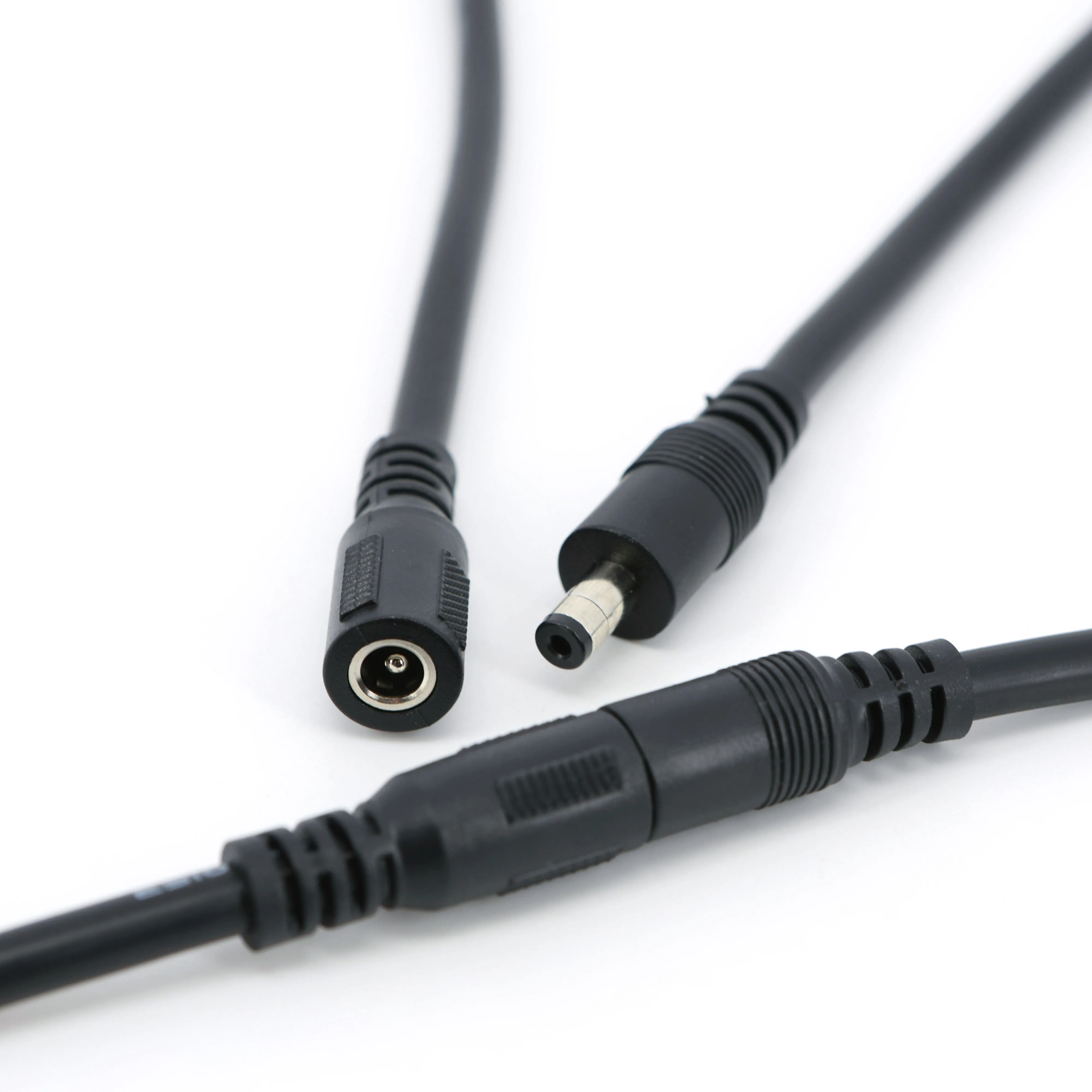 12 فولت 16awg تيار مستمر ذكر أنثى موصلات الطاقة جاك مهائي كابلات التوصيل العرض 10A 5.5x2.1 5.5x2.5 مللي متر ل كاميرا تلفزيونات الدوائر المغلقة led قطاع #5