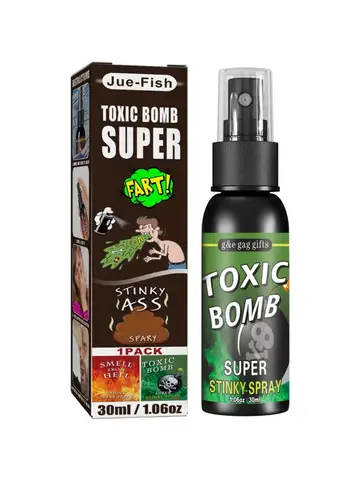 30ml Poop Spray Creative Liquid Fart Gag Prank Joke Spray Funny Toy Non-Toxic Stink Bombs Extra Strong Smelly Stinky Gas Spray