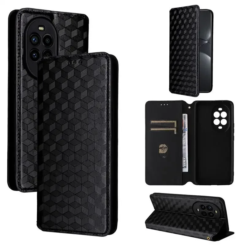 

For Huawei Nova 13 i 13i pro Flip Leather Cover Diamond Texture Magnetic Stands Case For Huawei Nova 13 Pro 13i Shell Funda Capa