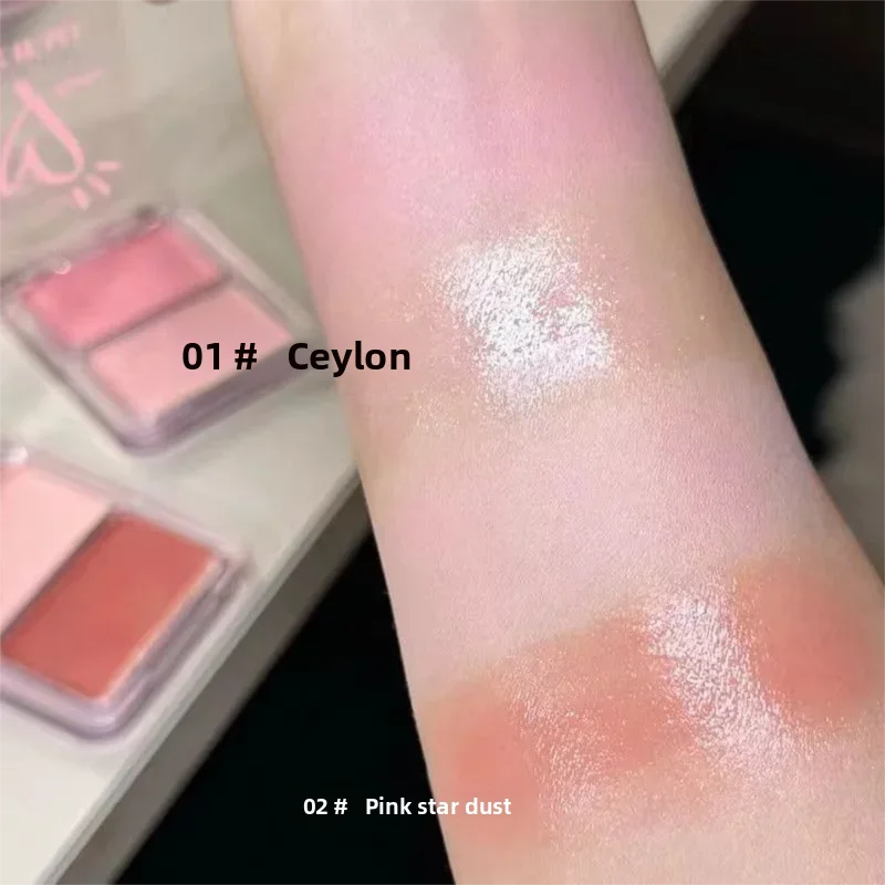 Água luz blush creme leite chá cor de longa duração à prova dwaterproof água hidratante bochecha matiz rosto contorno maquiagem