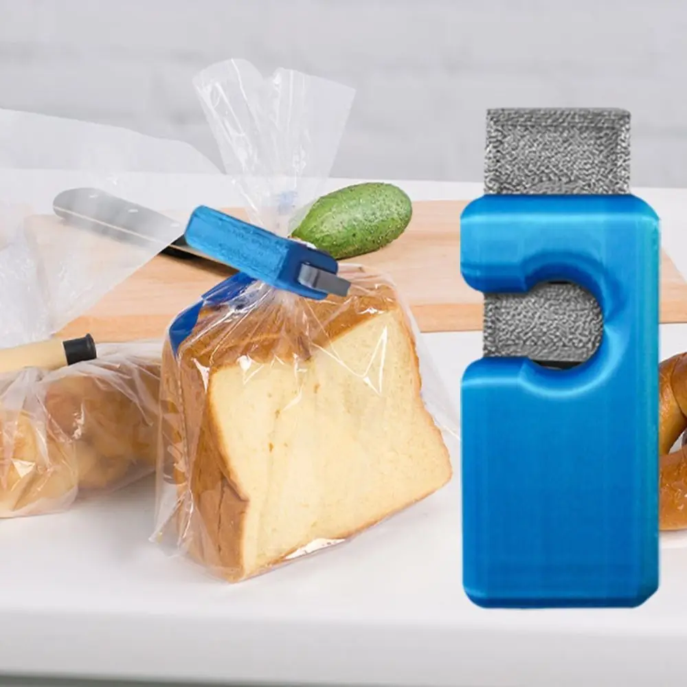 

3pcs Food Bag Clip Squeeze-lock Bread Bag Clip Fresh-keeping Moisture-proof Snack Bag Clip Mini Reusable Snack Sealer Home